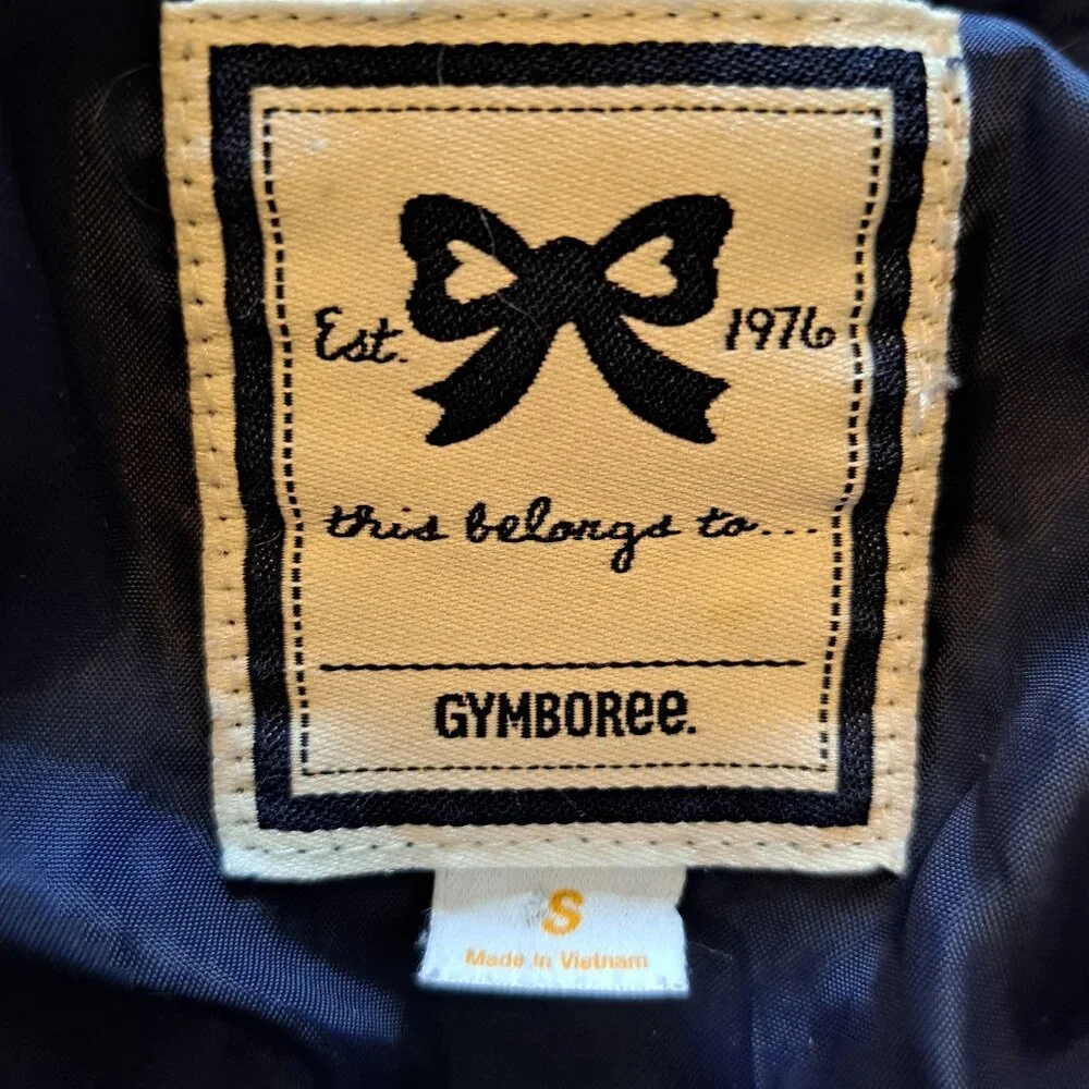Gymboree Navy Blue Quilted Asymmetrical Jacket Size Small